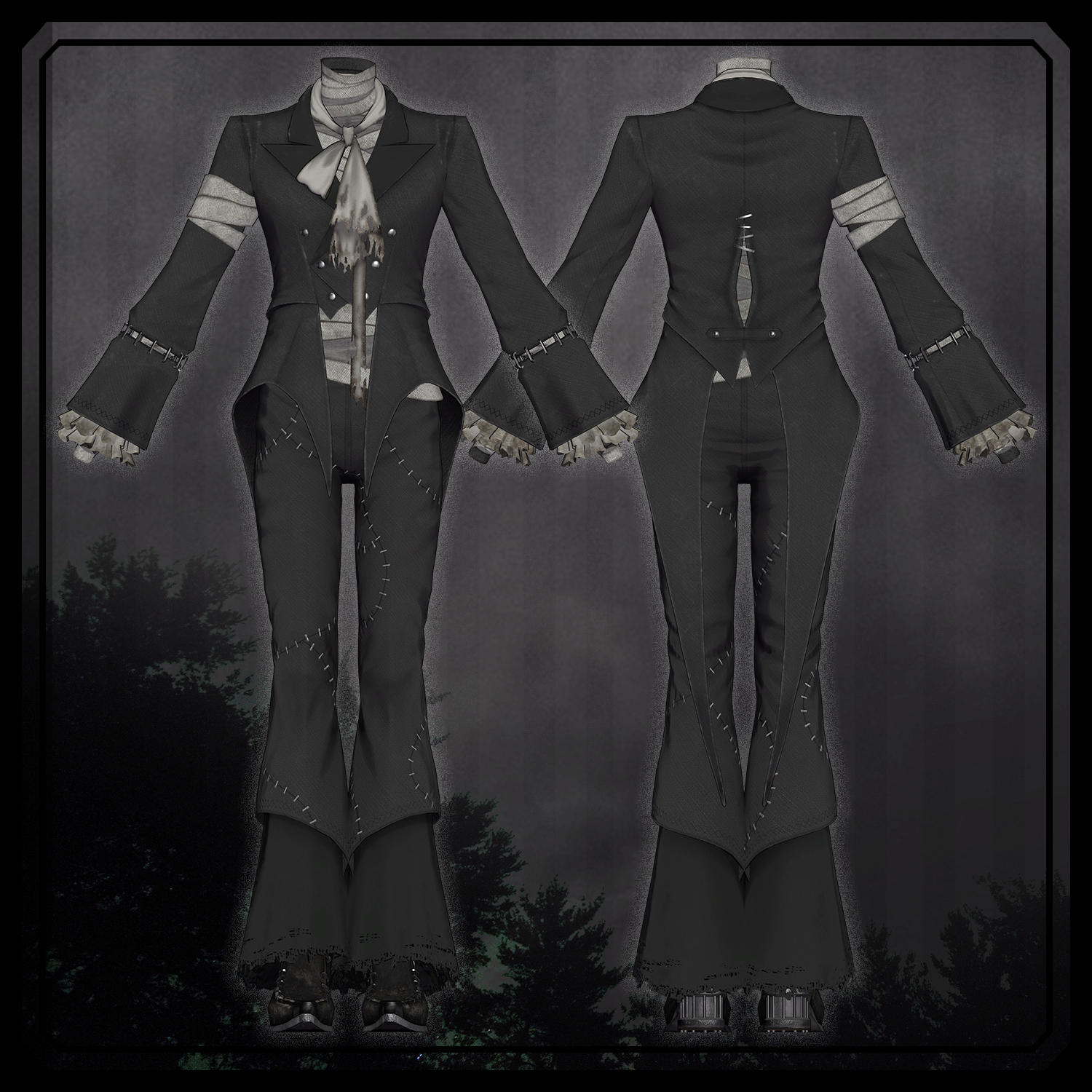 Unburied Tailcoat - VRChat Men's Clothing / CP7