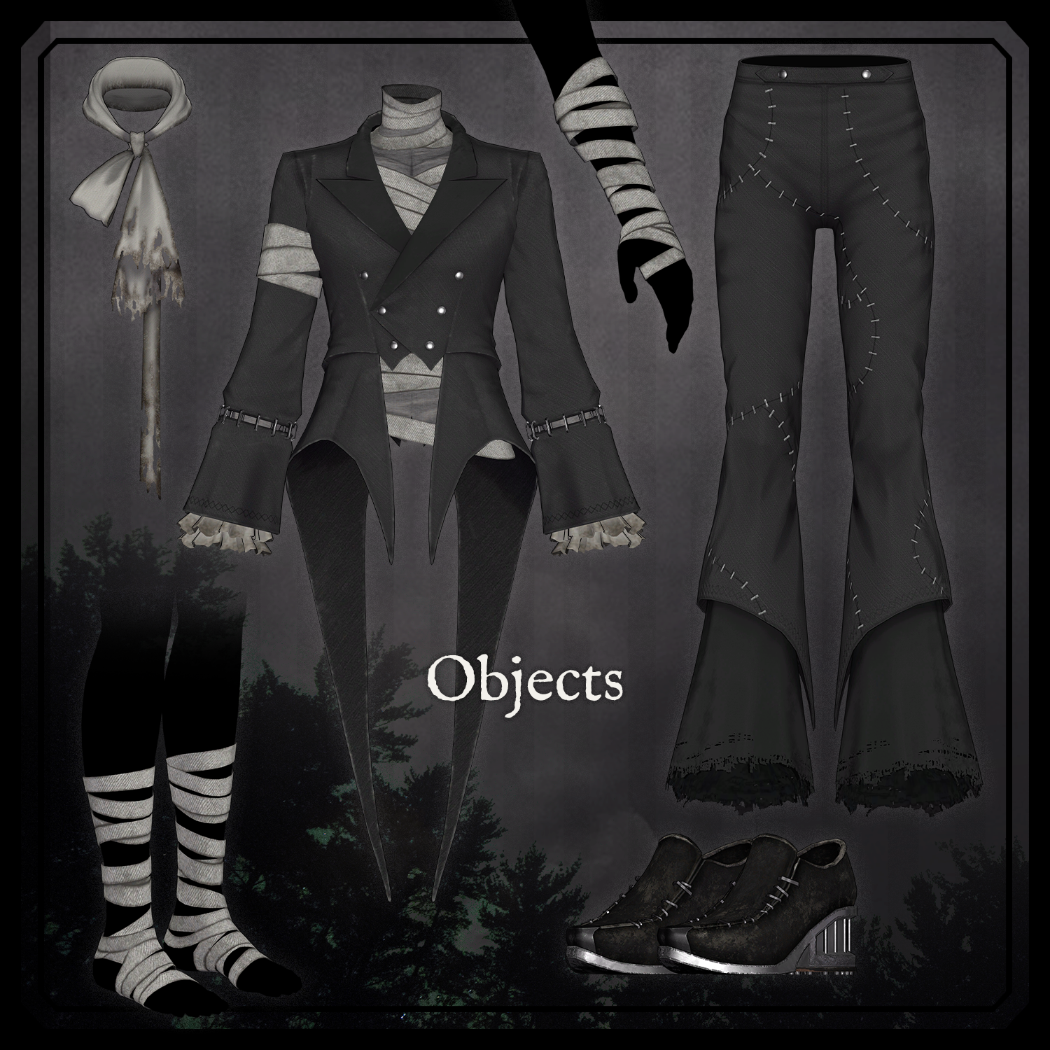 Unburied Tailcoat - VRChat Men's Clothing / CP7