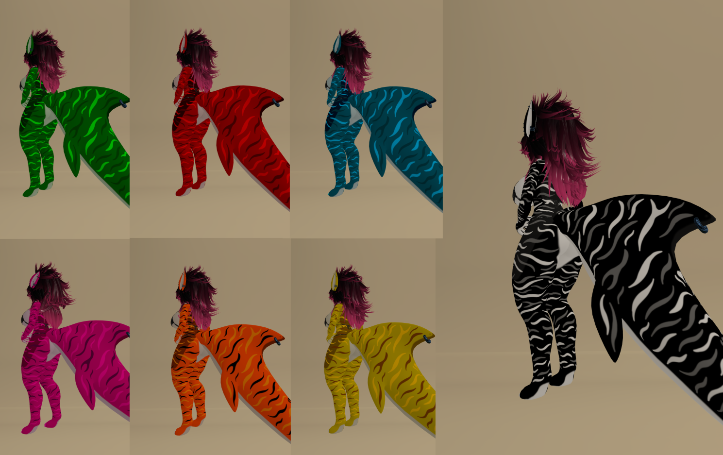 Nanami Shark (retexture) Striped Thrasher