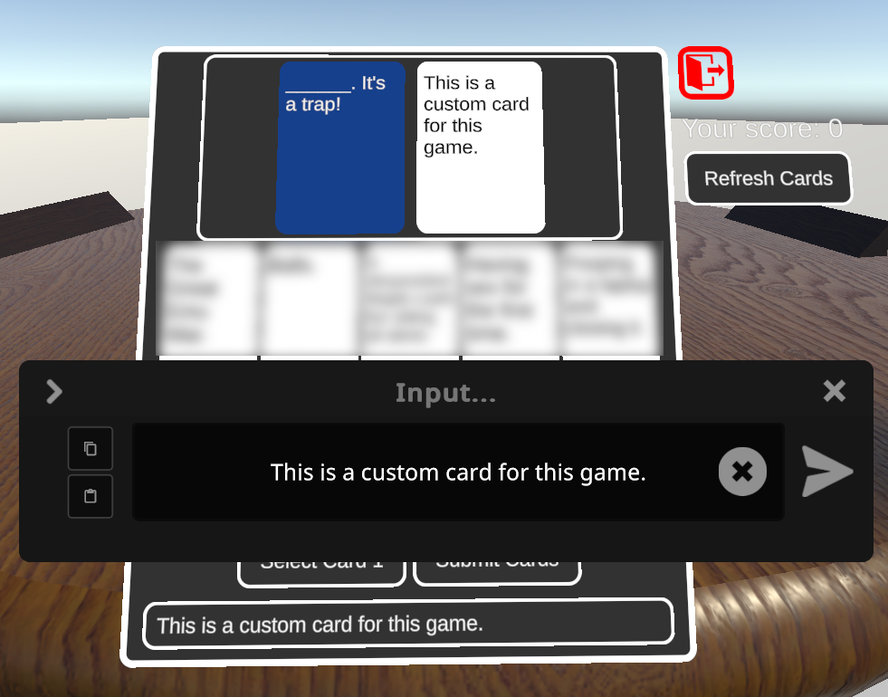Cursed Answers: VRChat || Inspired by Cards Against Humanity