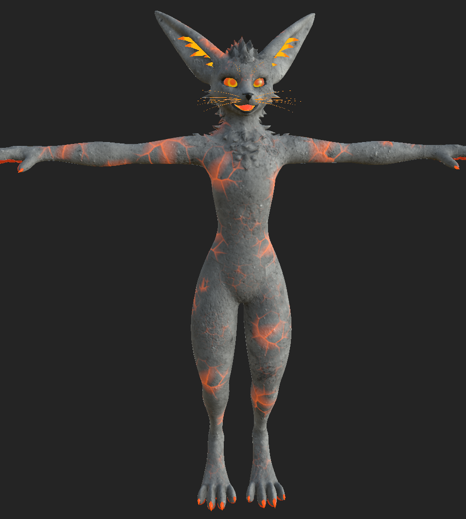 Magma Rock Glowing Rexouium | Rex Texture