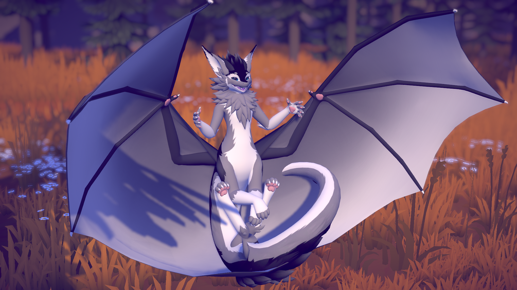 Noodle Dragon Wings (VRChat Asset)