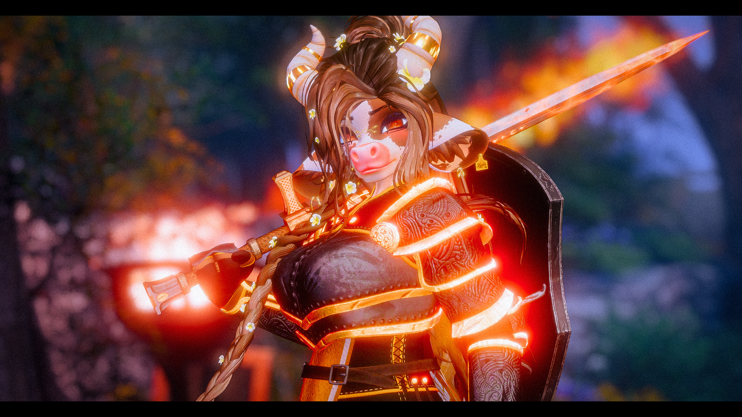 Lydia the Cow II V2 Remix Update II Modular VRChat Avatar Base II PC, Quest , Optimized, MMD, Facetracking, VRCFury Ready !!