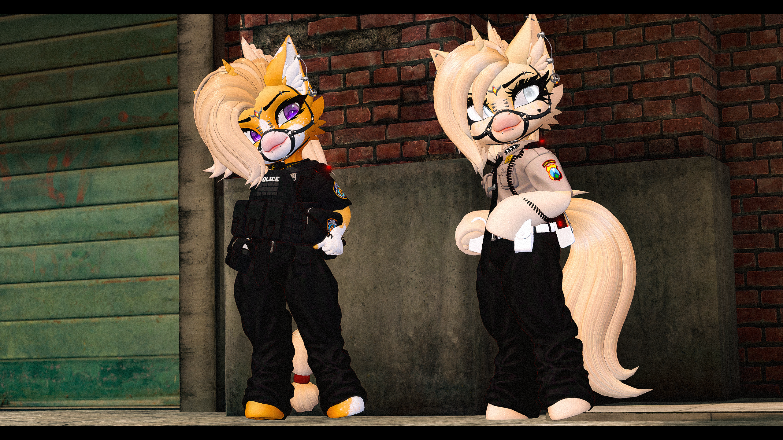 Standing Ponies II Modular VRChat Avatar Base II PC, Quest , Optimized, MMD, Facetracking, VRCFury Ready !!