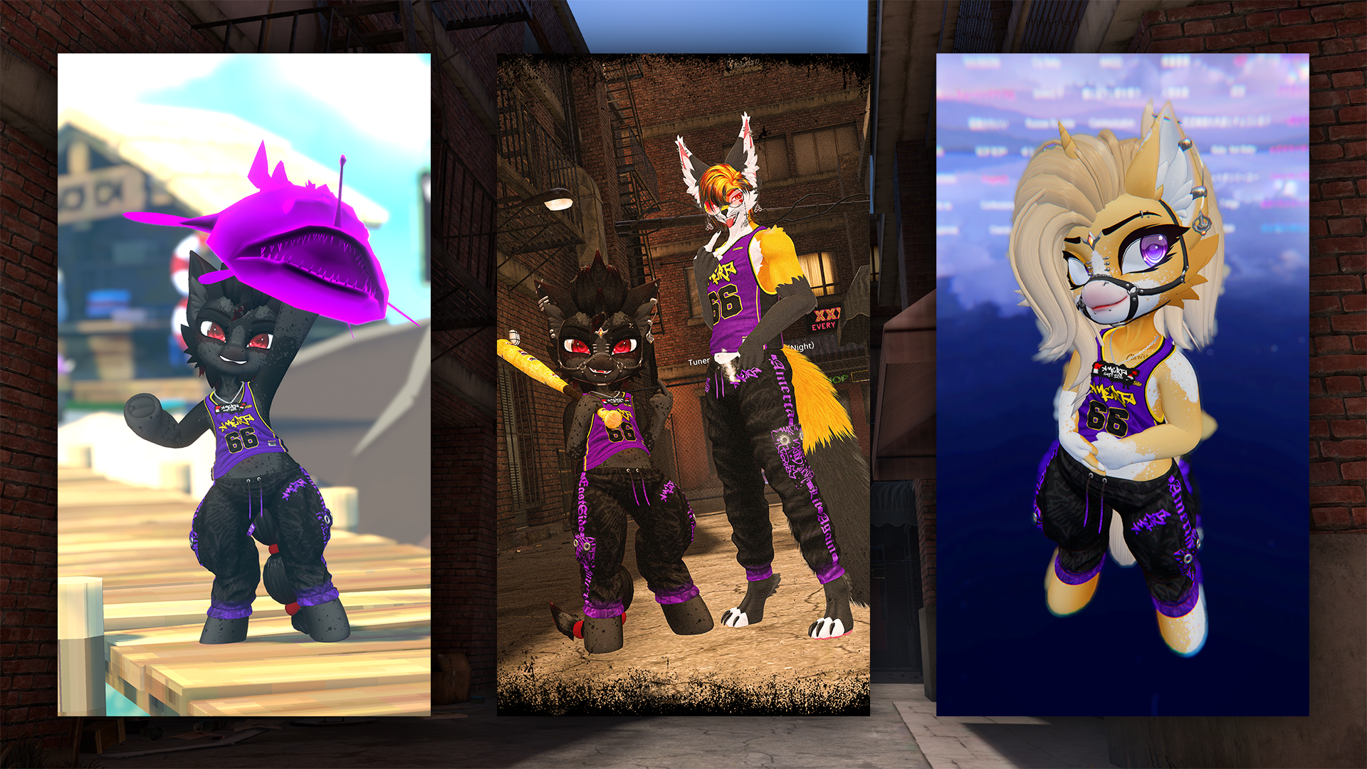 Standing Ponies II Modular VRChat Avatar Base II PC, Quest , Optimized, MMD, Facetracking, VRCFury Ready !!