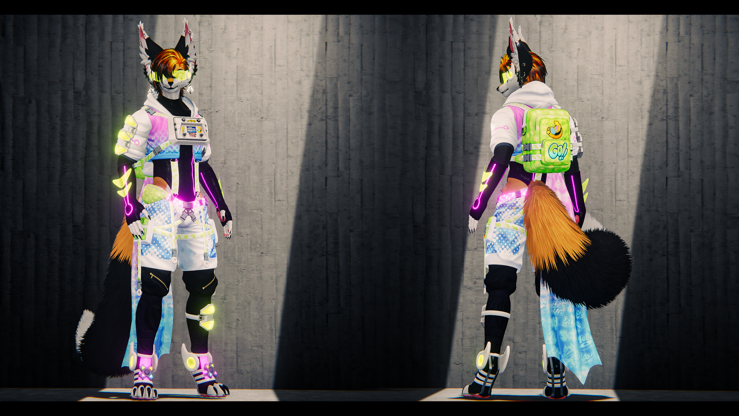 ElektroBeat II Ultra's Clothing - for Twink Fox II AudioLink, VRCFury Ready !!