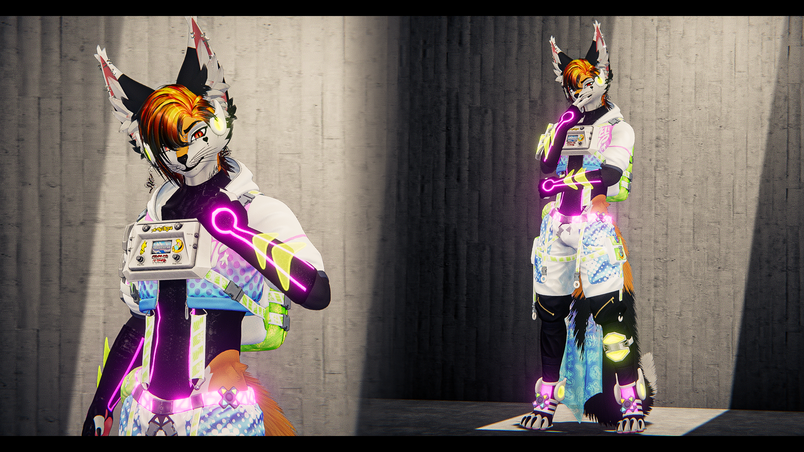 ElektroBeat II Ultra's Clothing - for Twink Fox II AudioLink, VRCFury Ready !!