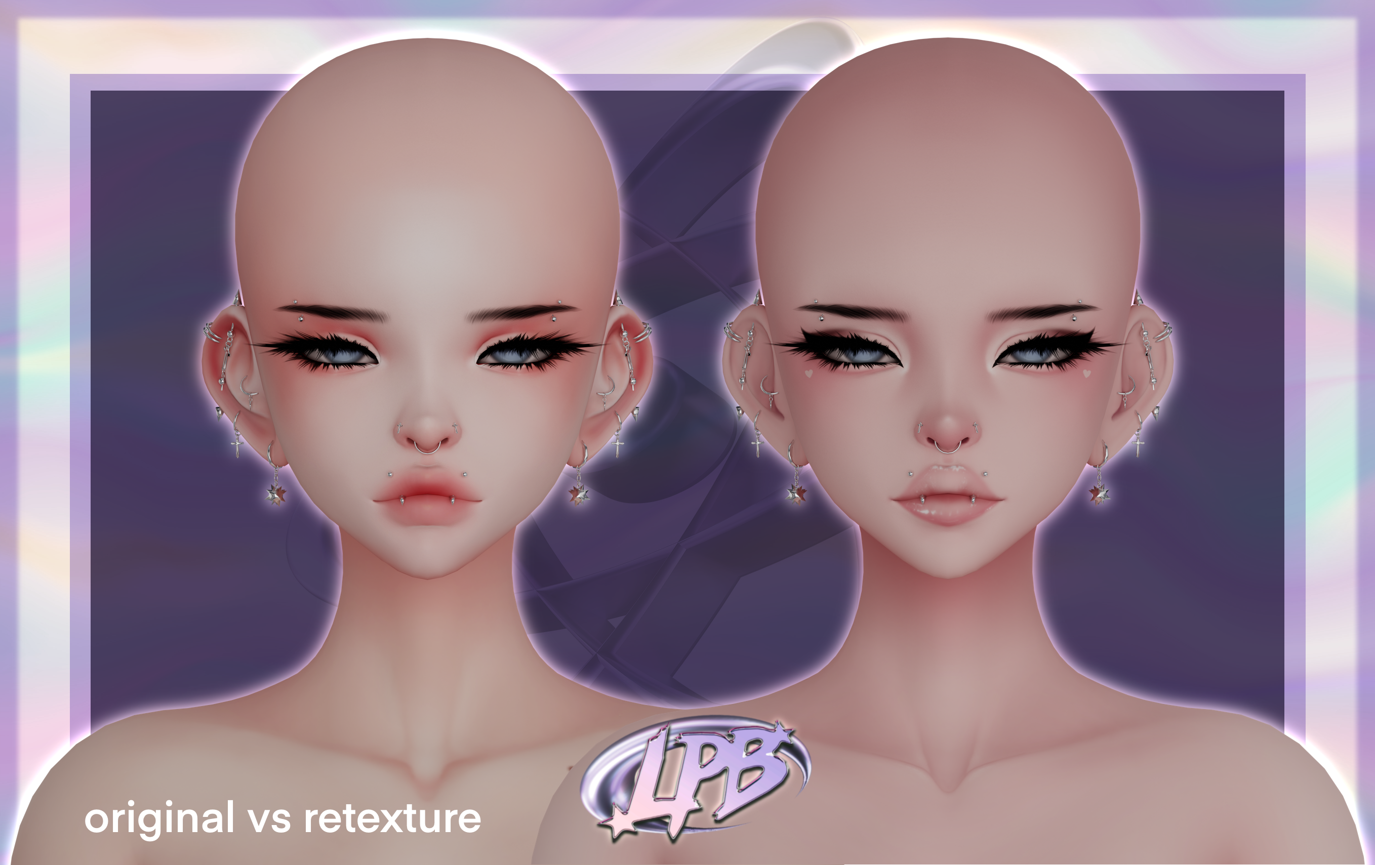 pretty bby makeup textures (Umeko head)