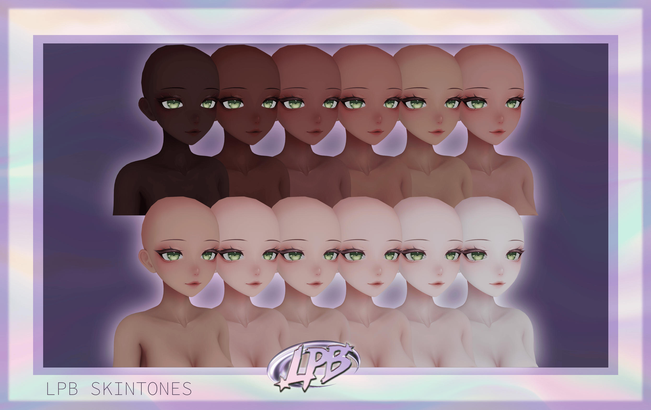 soft makeup textures (Starlight head)