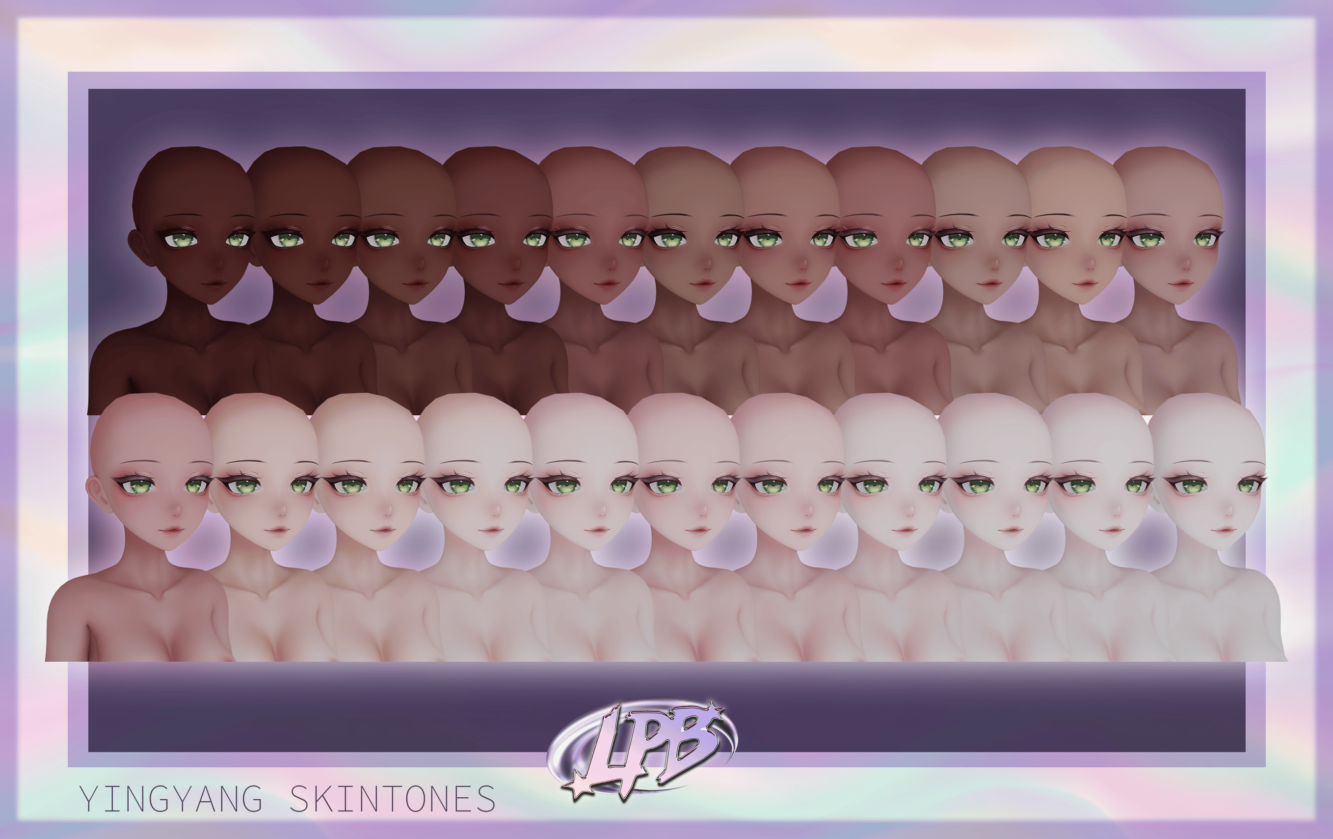 soft makeup textures (Starlight head)
