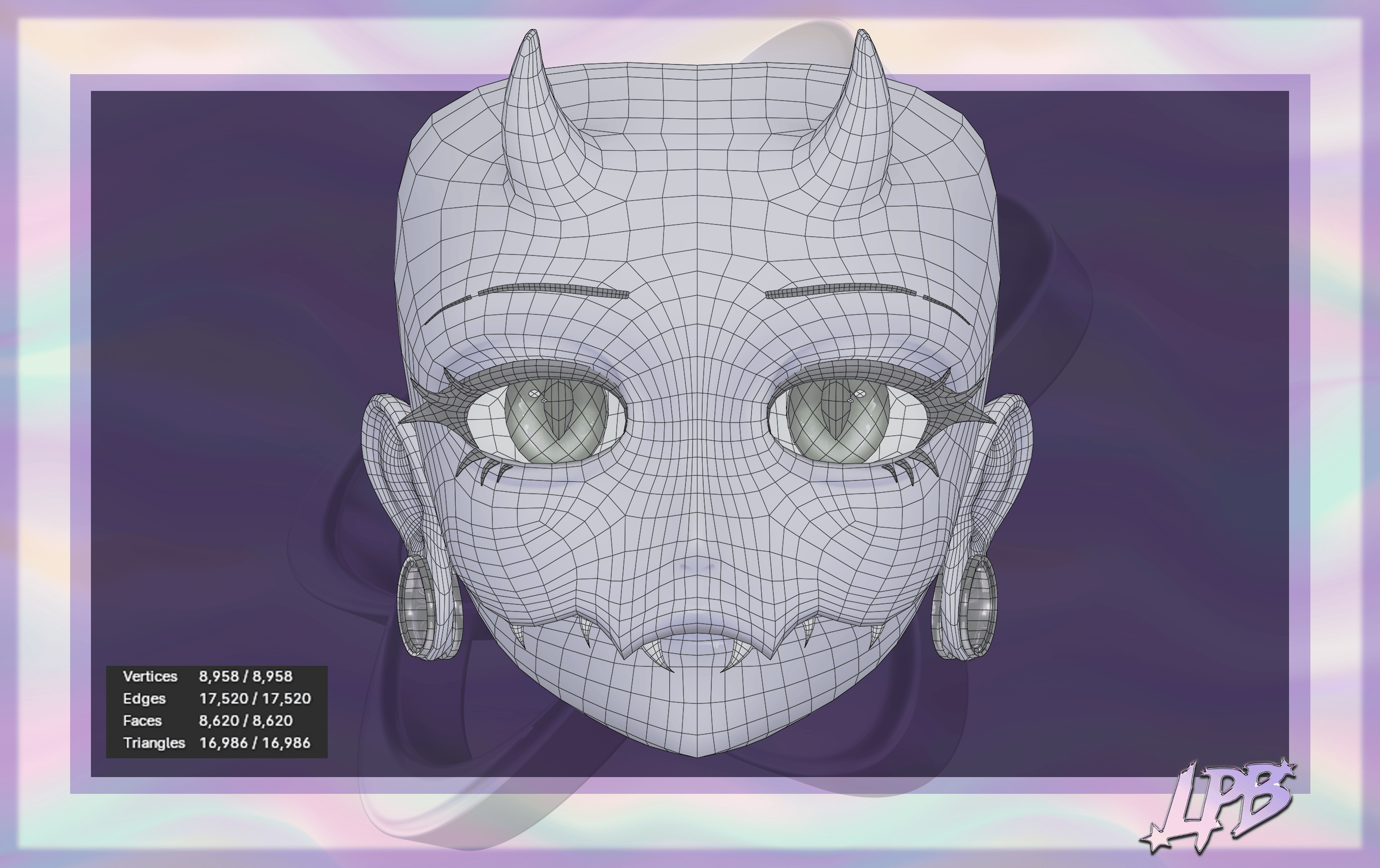 Uranus Head for VRChat/Vtubing (UE blendshapes)