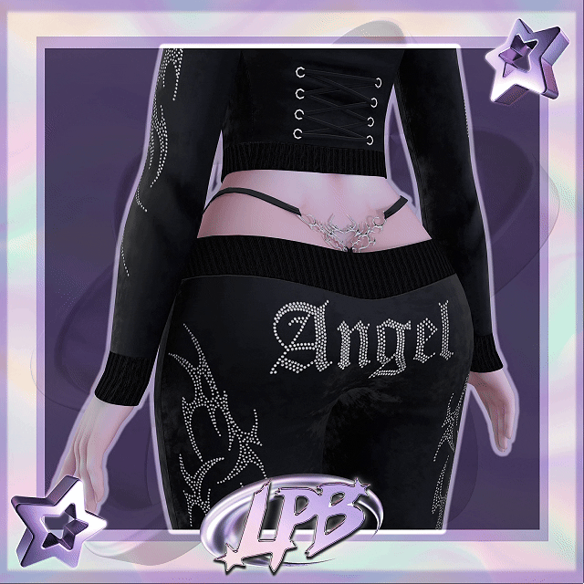 rhinestone velour tracksuit set