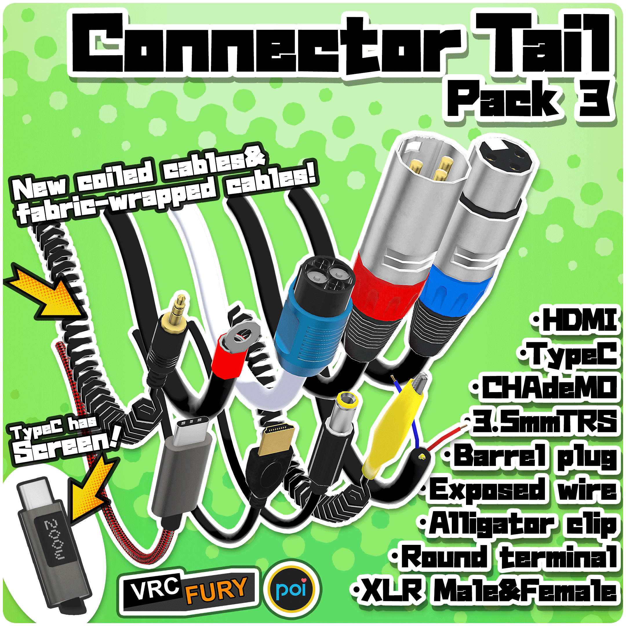 Connector Tail / Pack3