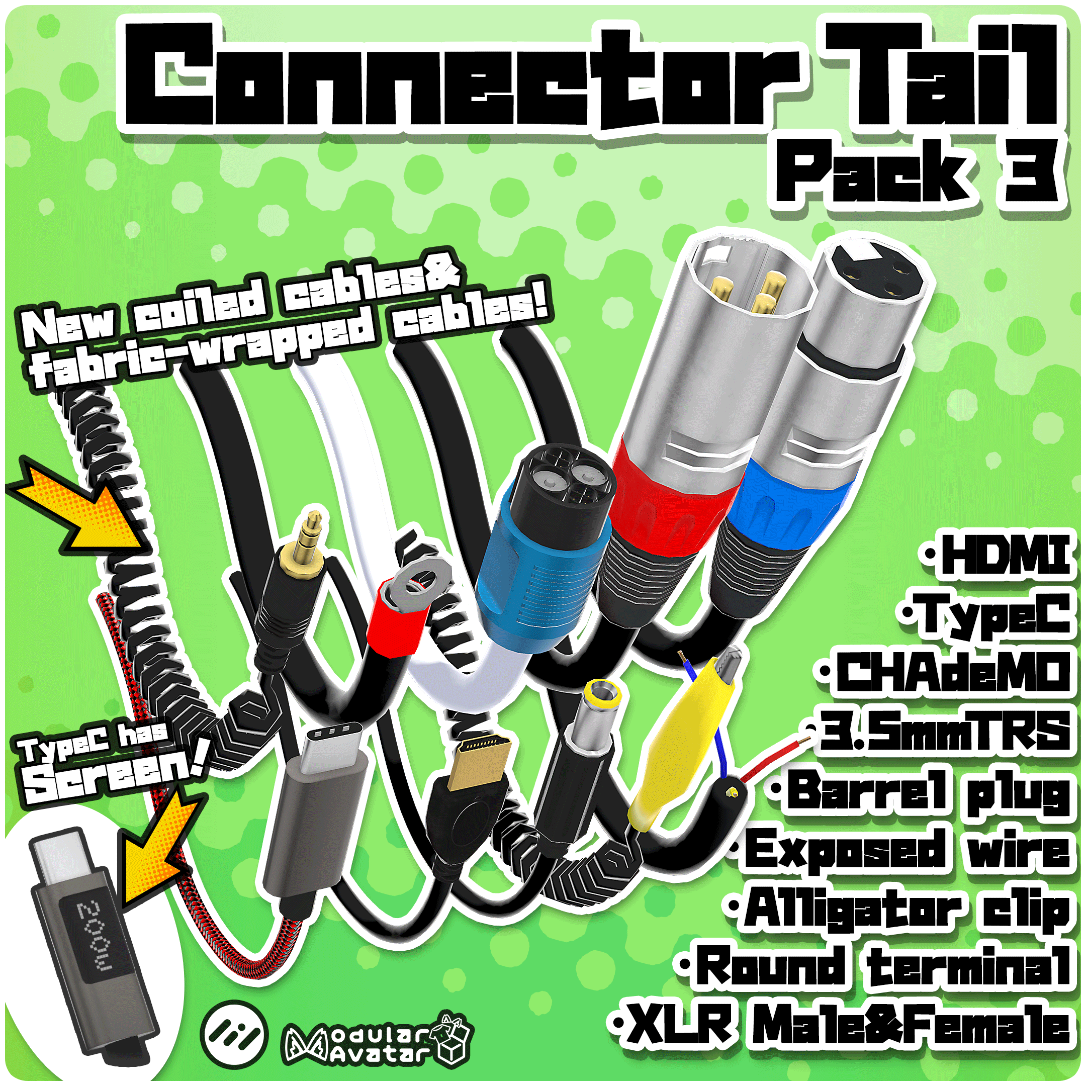 Connector Tail / Pack3