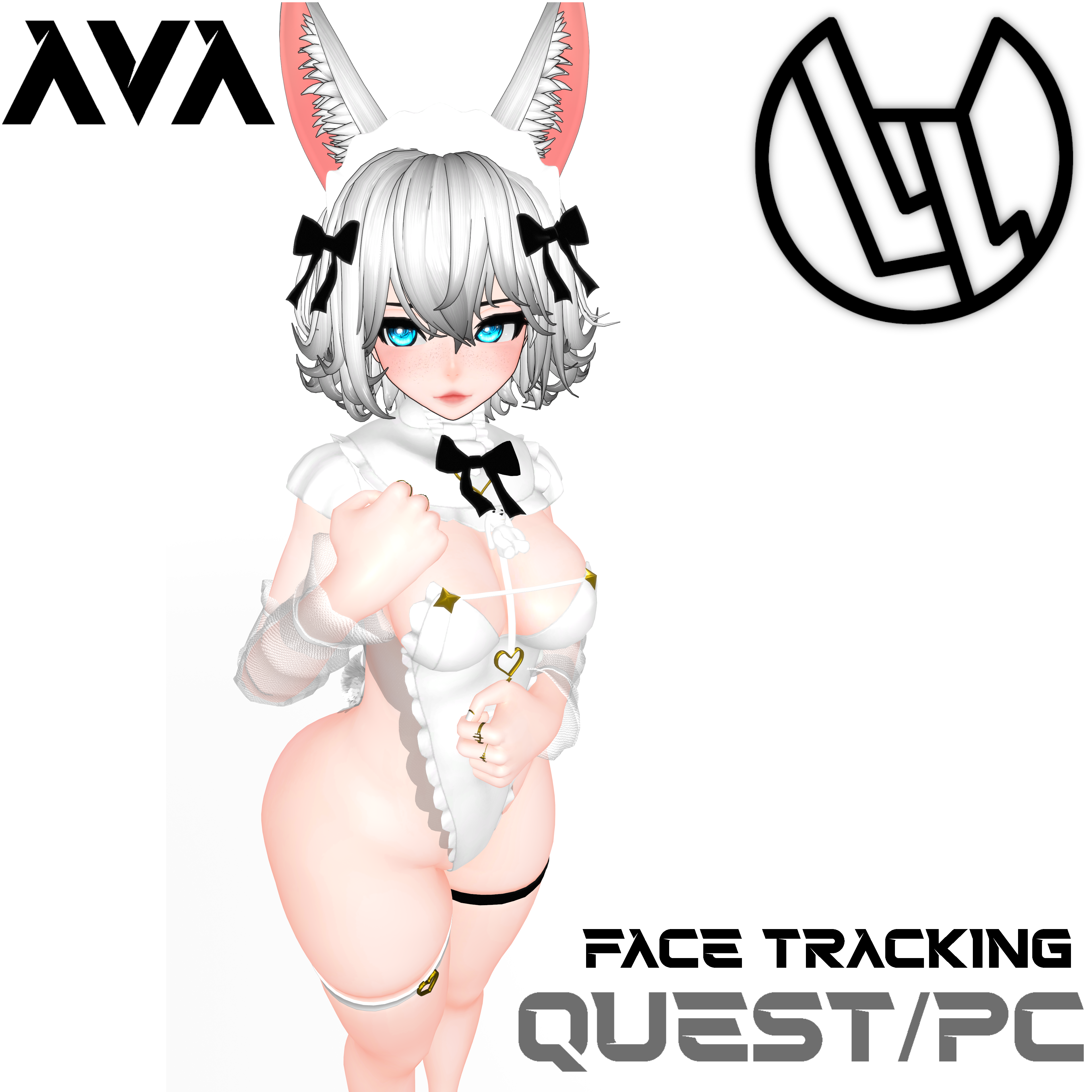 Ava Bunny Maid! Face Tracking! (Version 1.18)(PC/Quest)