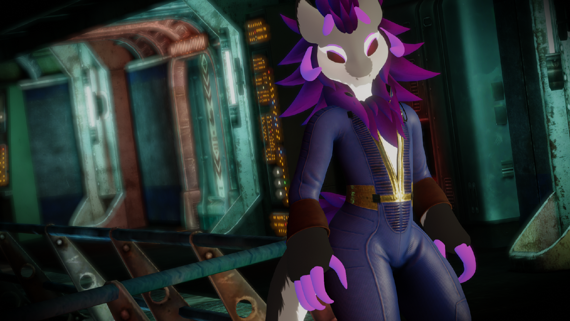 Vault-Tech Jumpsuit for Rexouium, Nardoragon, Novabeast, Hyenid, Wickerbeast