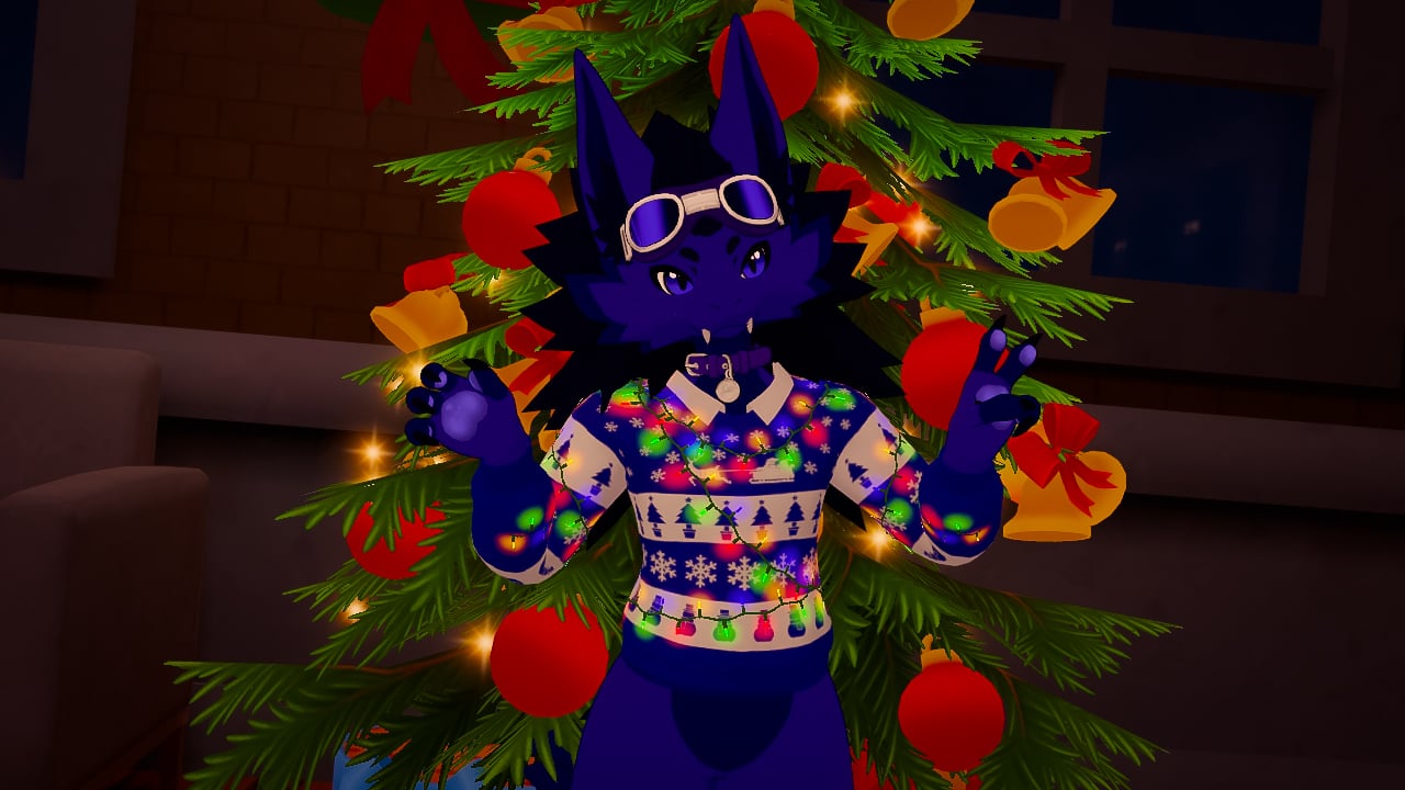 Festive Lights Sweater for Hyenid, Novabeast, Nardoragon, Mayu, and Rexouium