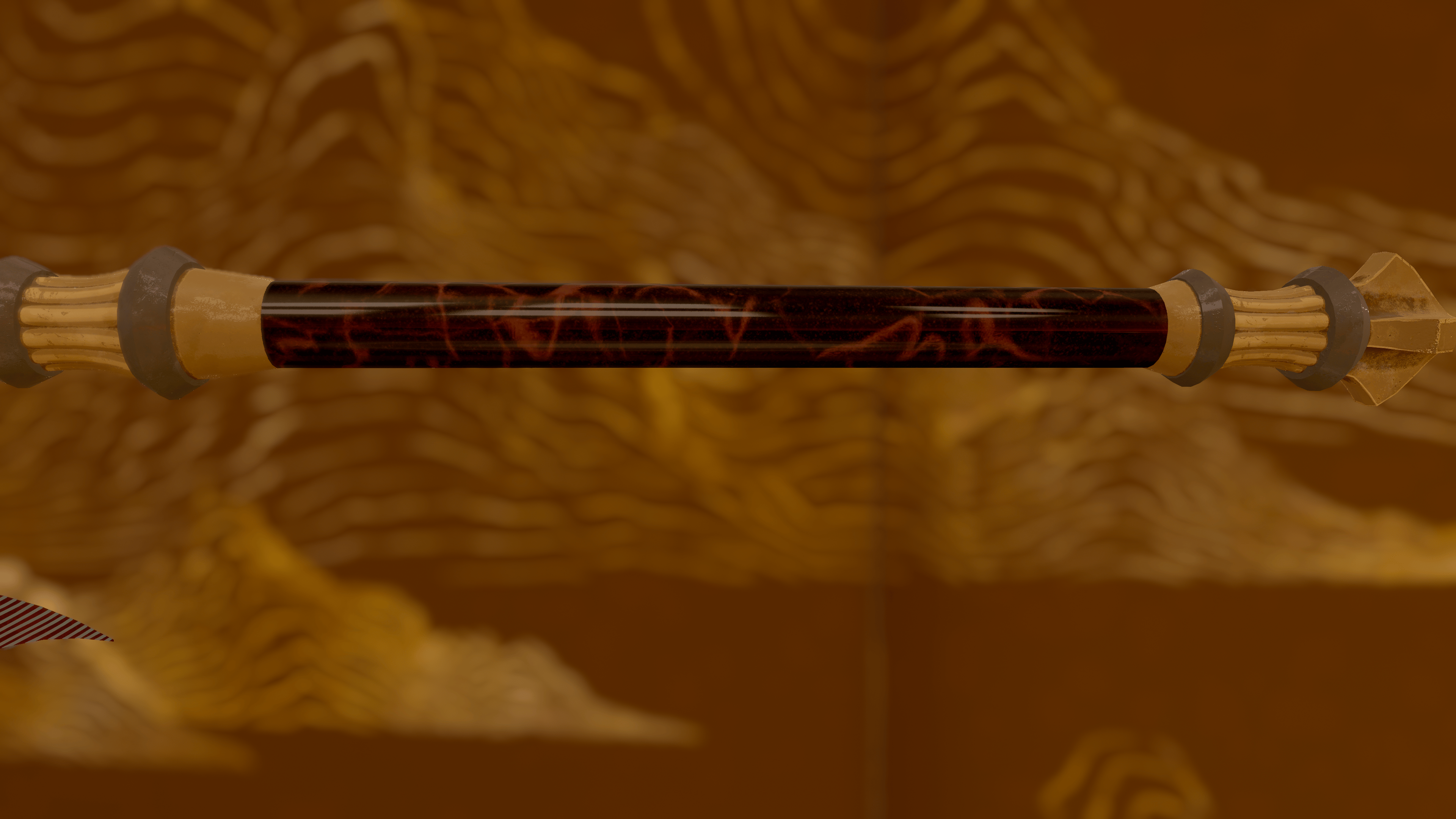 Damascus Red Axe