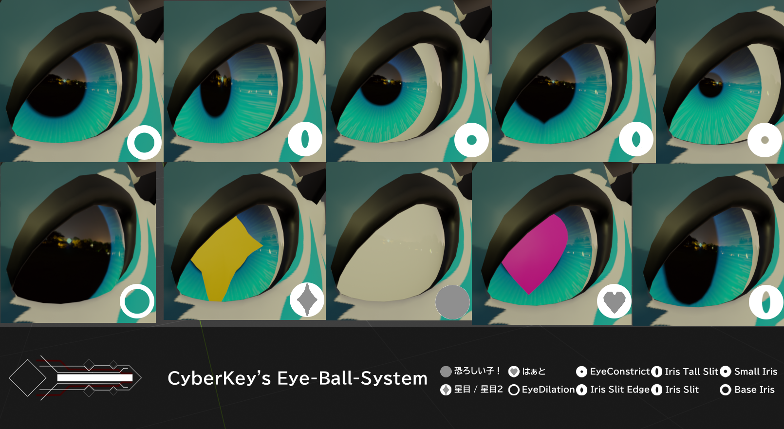Cyberkey's Eye-ball-System. Ver 1.3 Nova ver