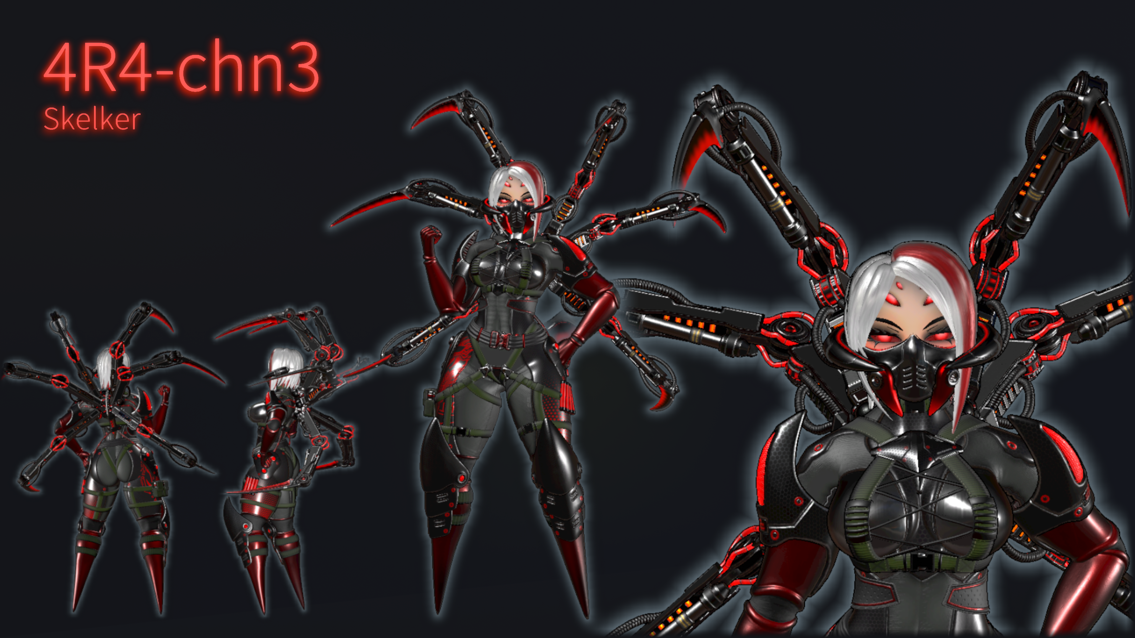 4R4-chn3, the spider monster girl
