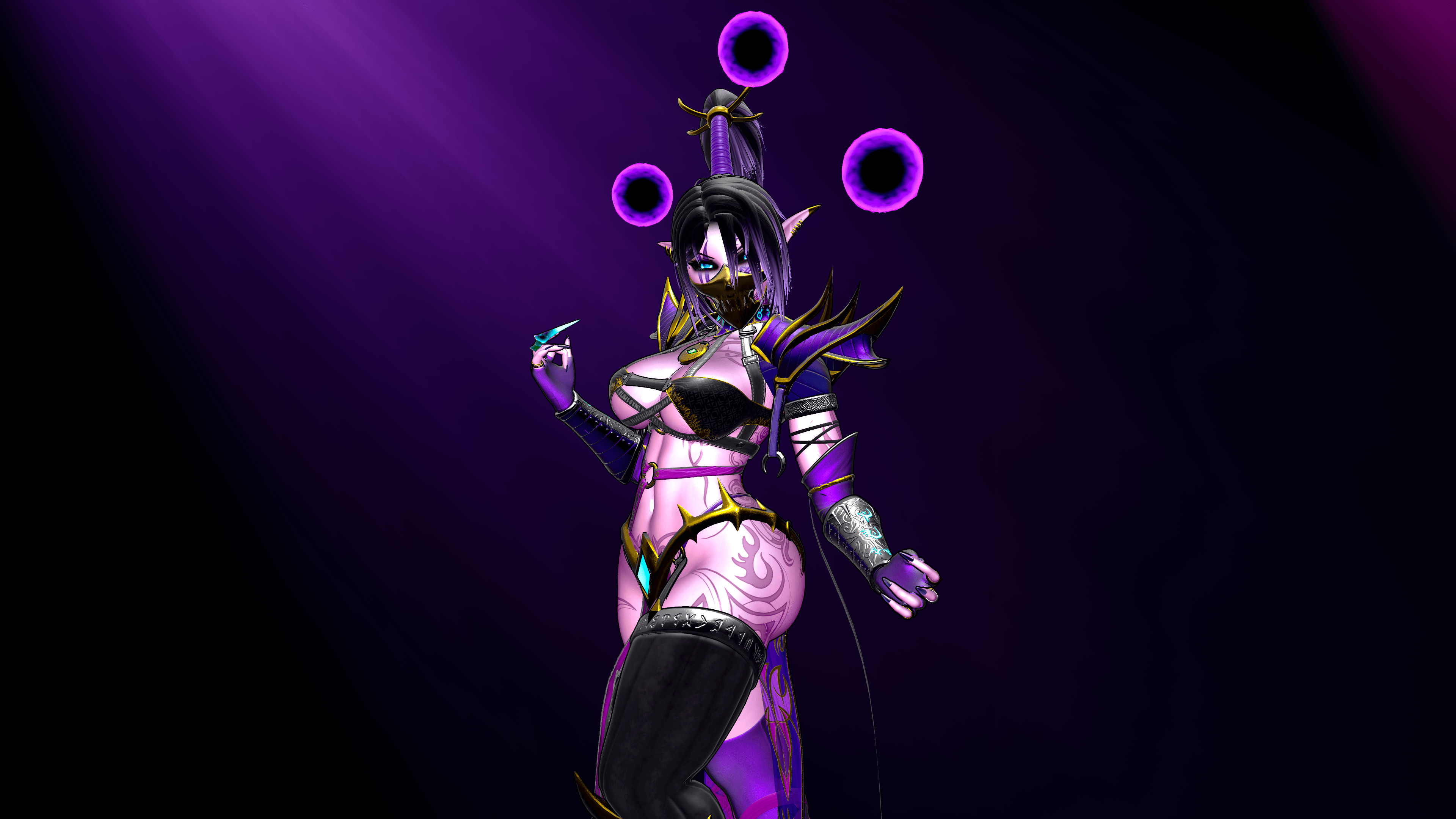 Ruina, the dark elf sorcerer