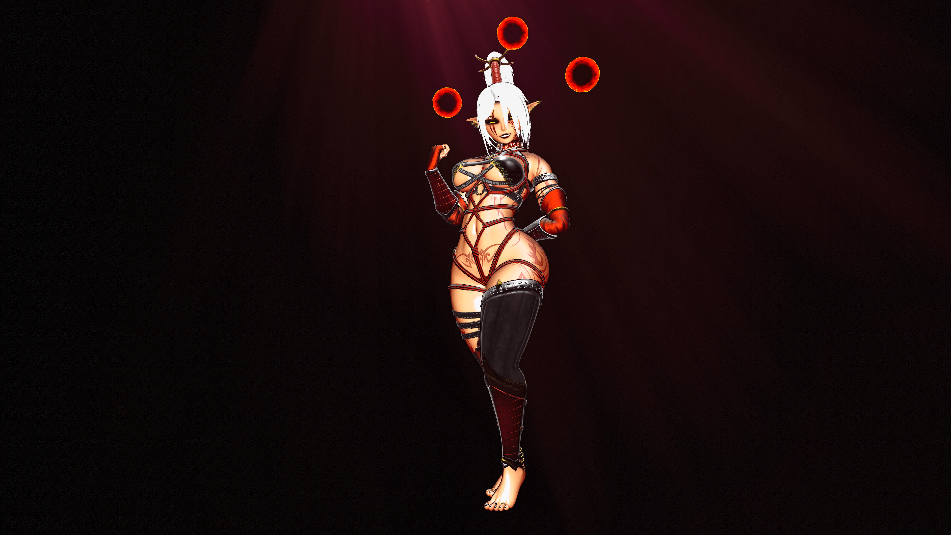 Ruina, the dark elf sorcerer