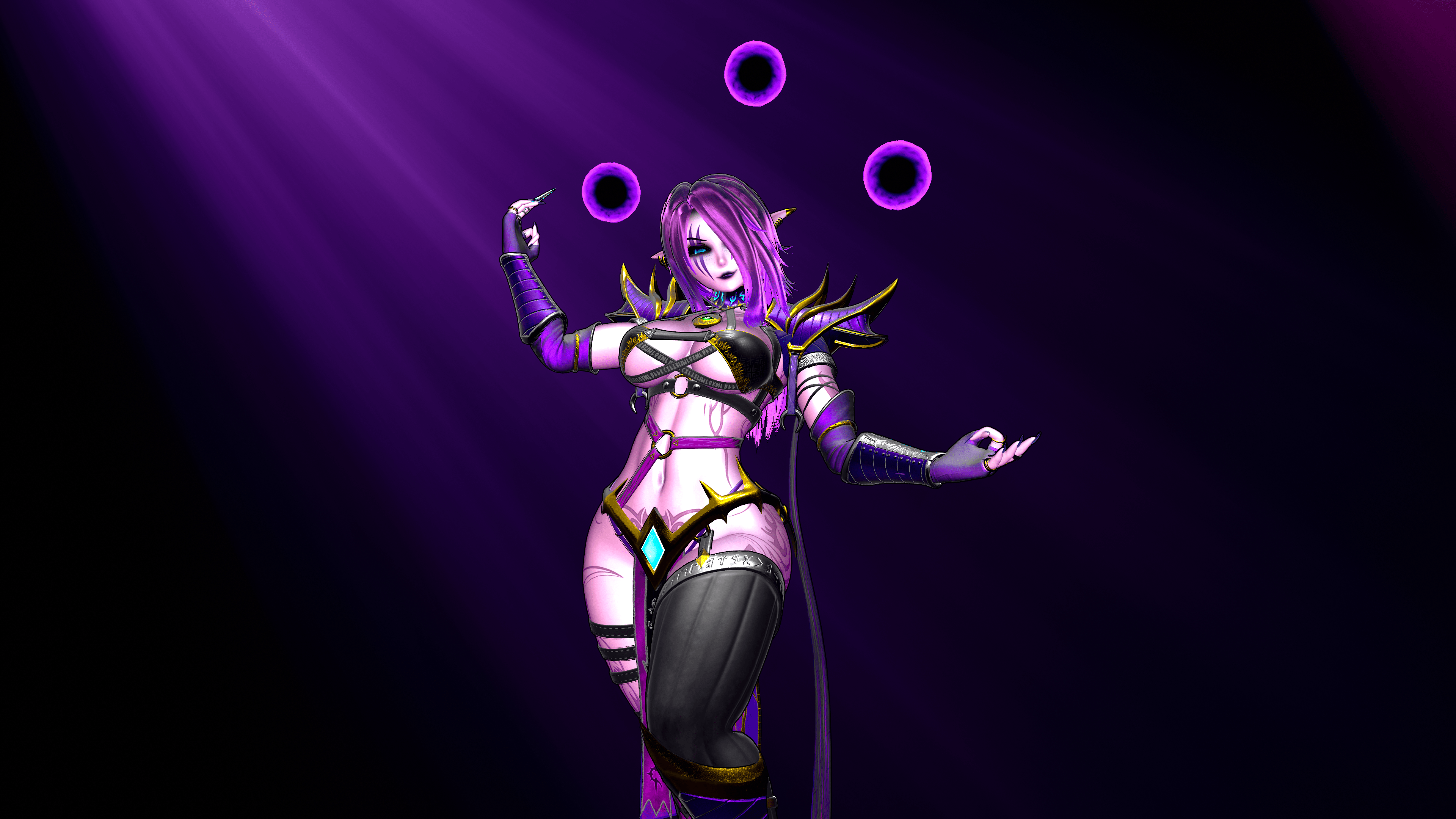 Ruina, the dark elf sorcerer