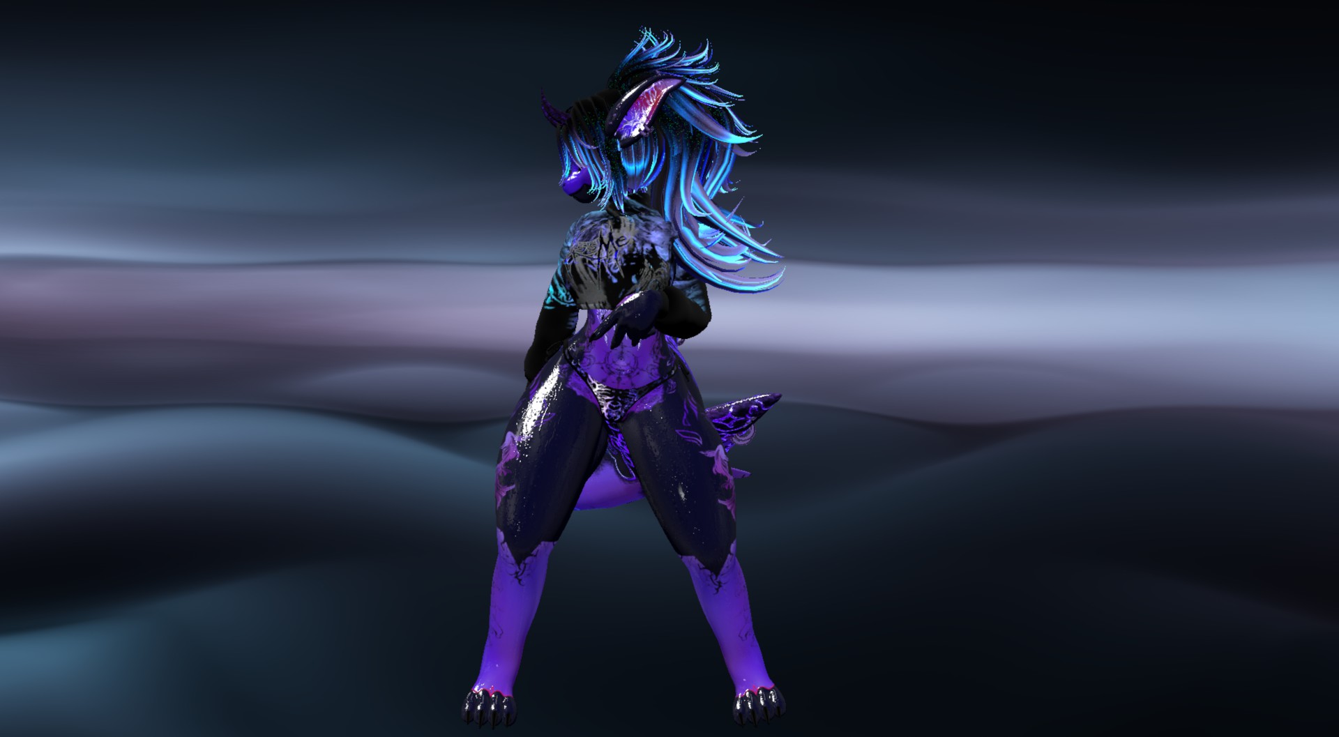  Custom texture for a hoodie and a bikini for Nanami Shark