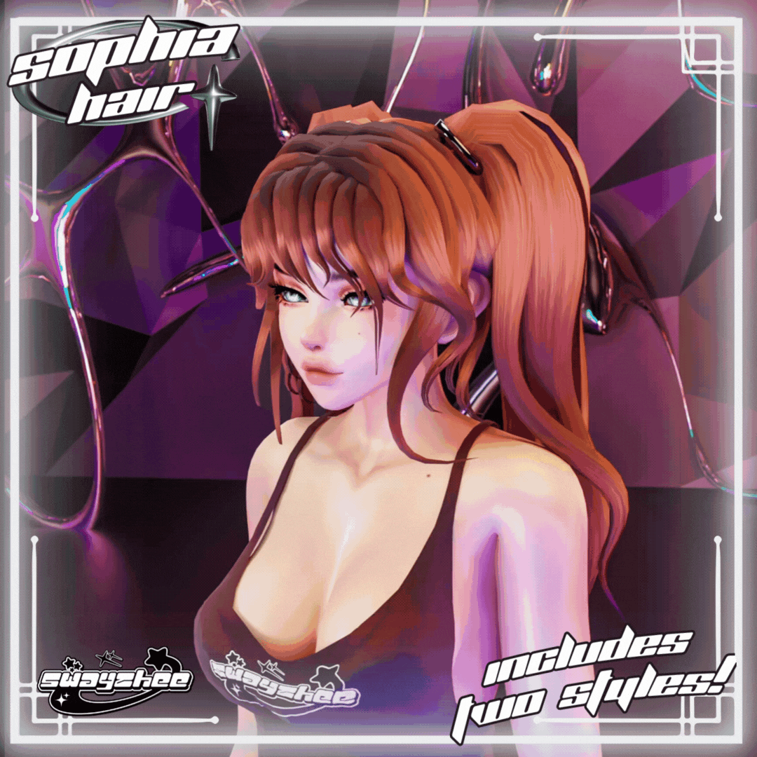 Sophia Hair Set for VRChat | FREE