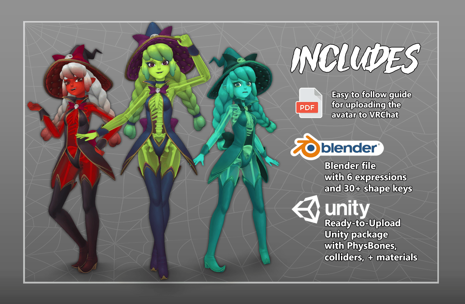 Slime Witch | VRChat Halloween Avatar