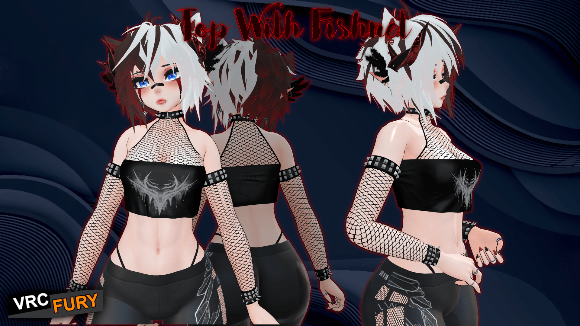 Grunge Top with Fishnet God Mag/Rev/Run DLC(Oneclick)