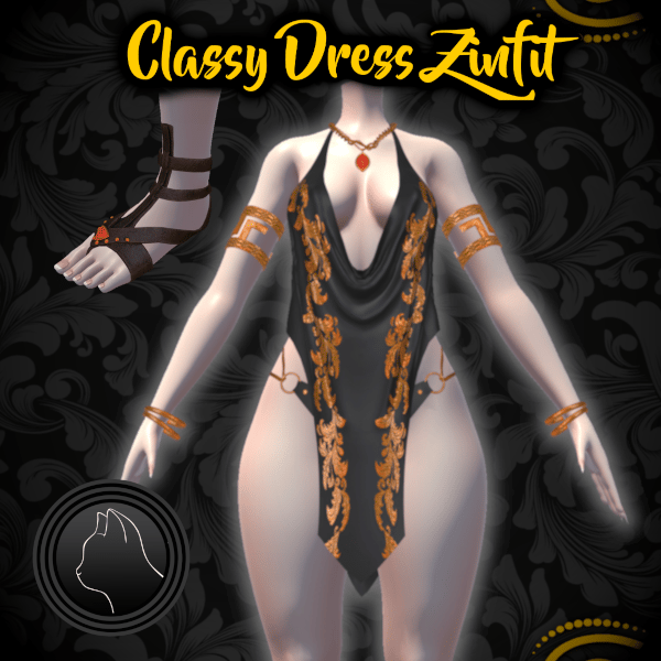 Classy Dress { Fit-RP }+physbone setup