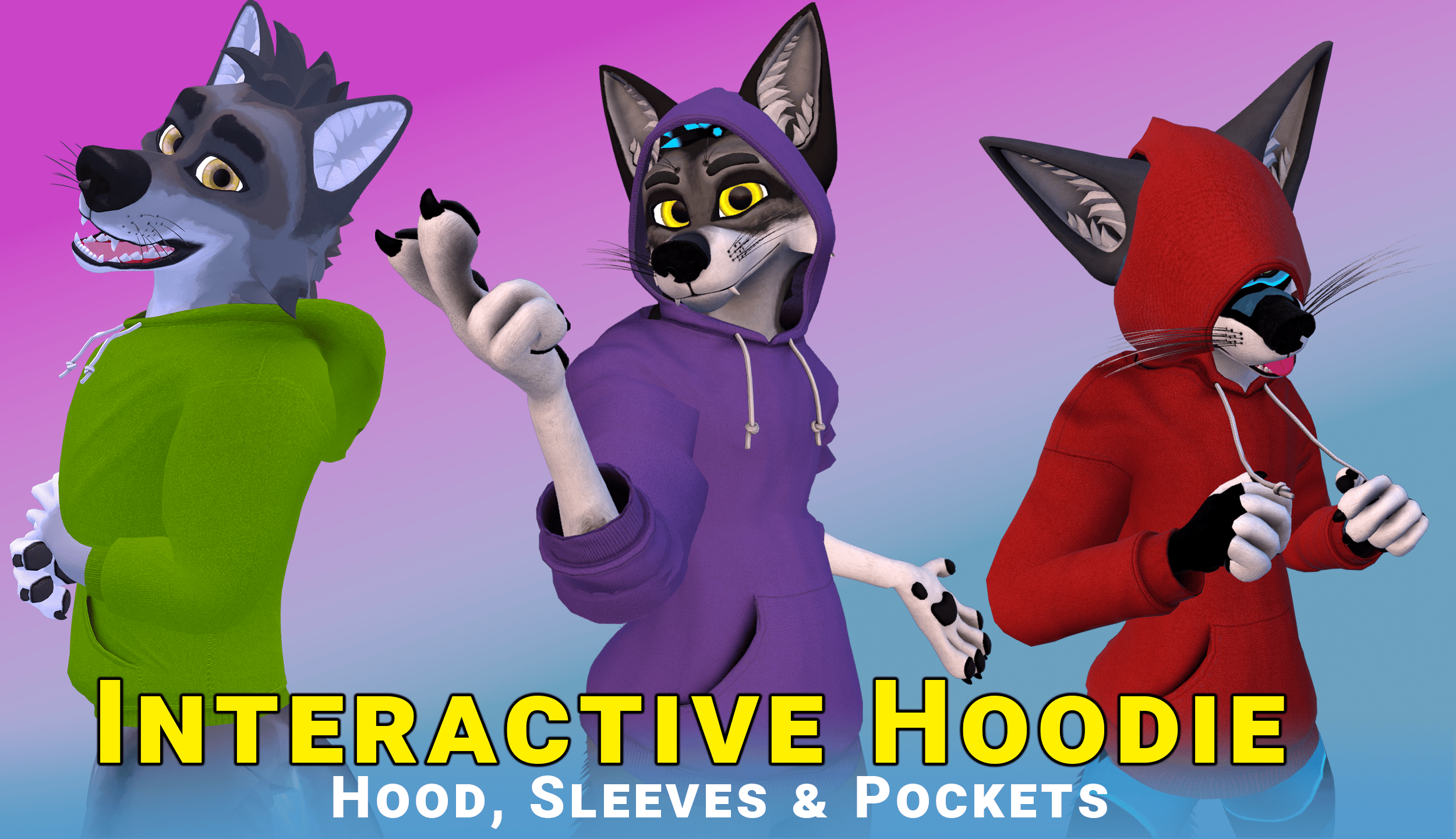 Interative Hoodie- For NeonWuff2 & Zorrix