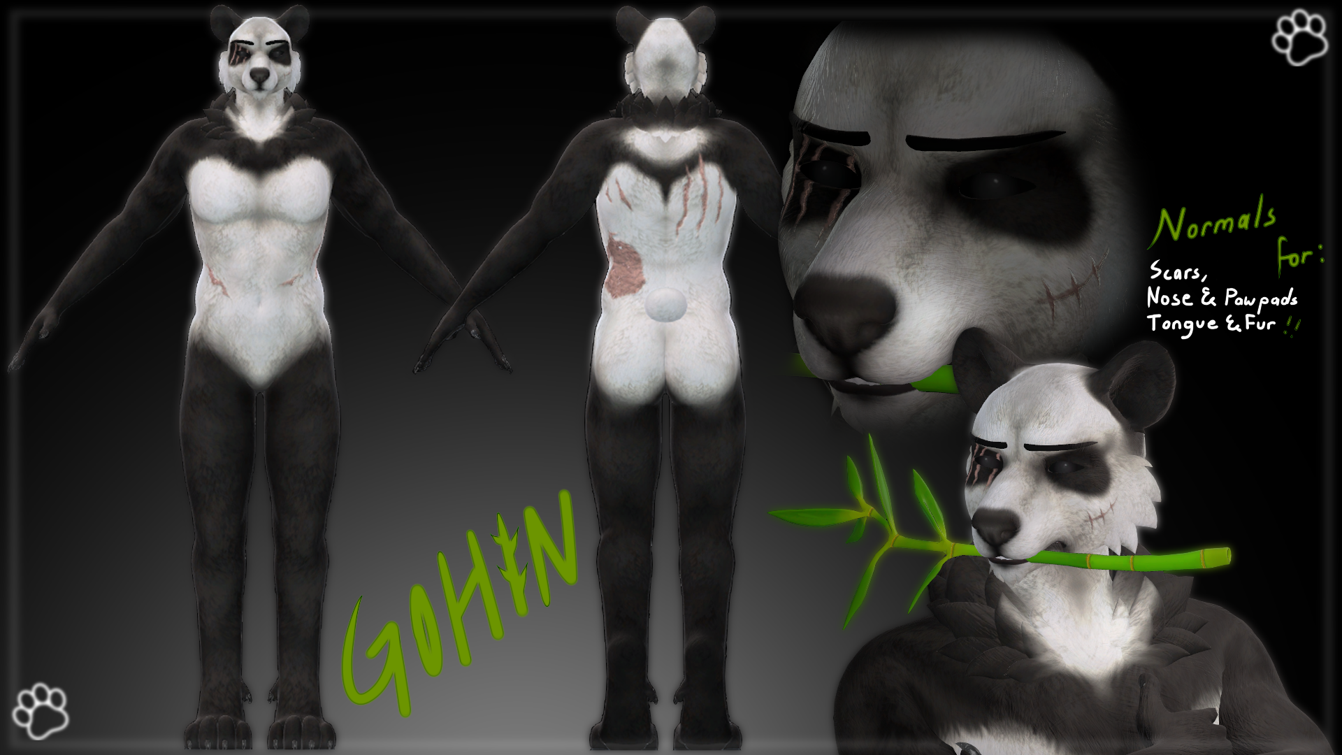 ☾ GOHIN THE PANDA | BJORN RETEXTURE