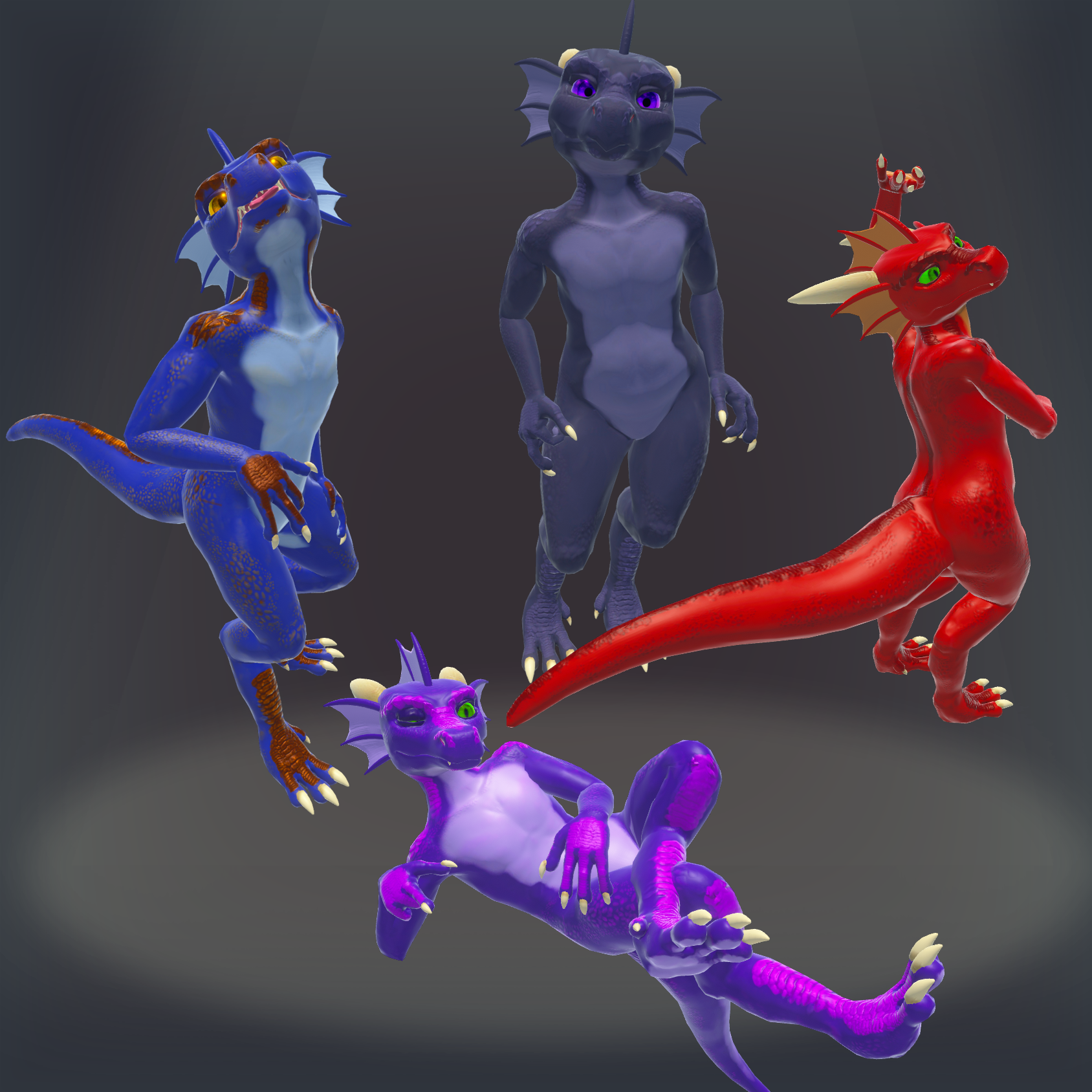Zelbold - Lightweight (Quest/PC) Kobold Avatar for VRChat
