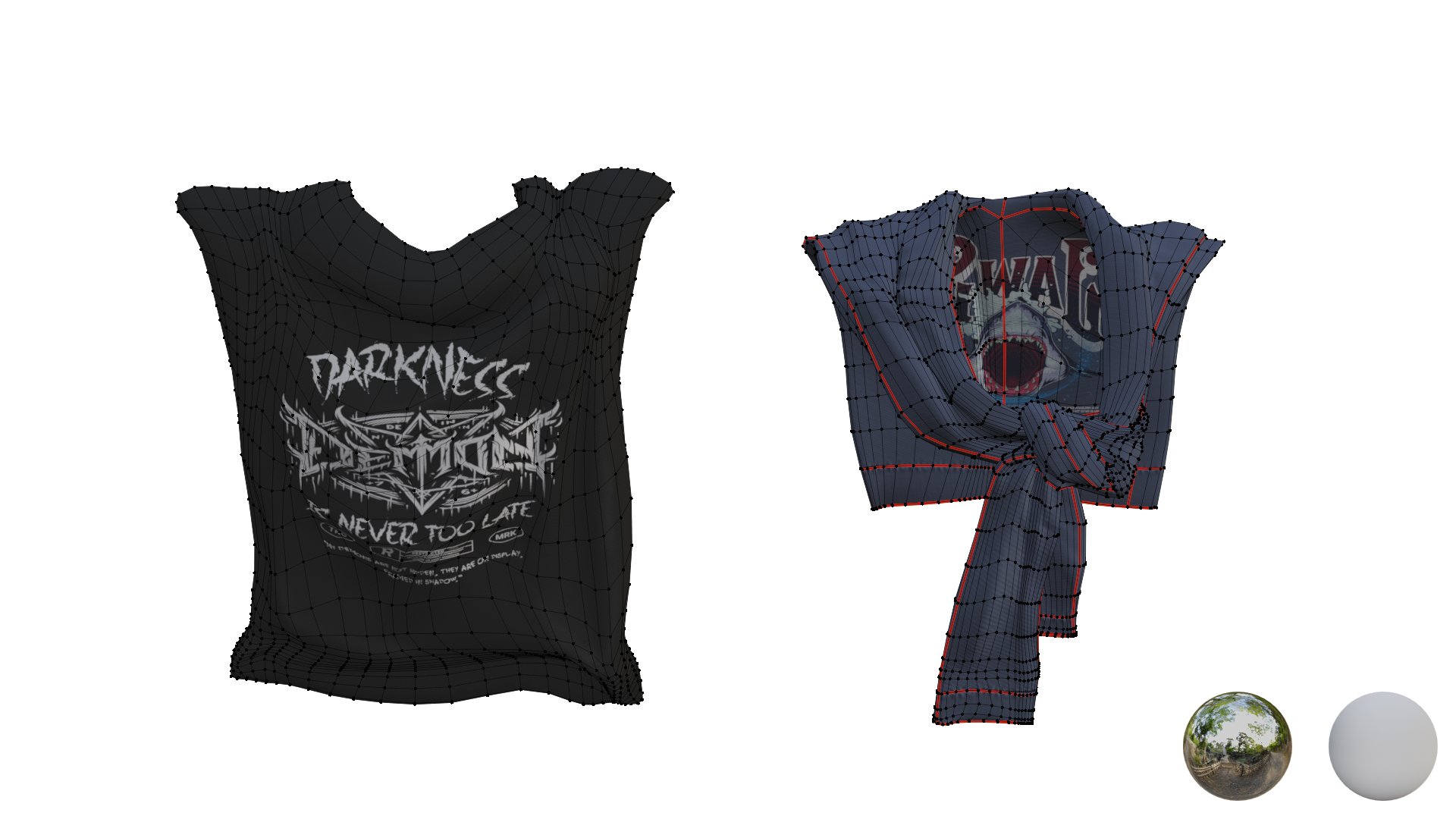 Sweaters Tied Around the Neck