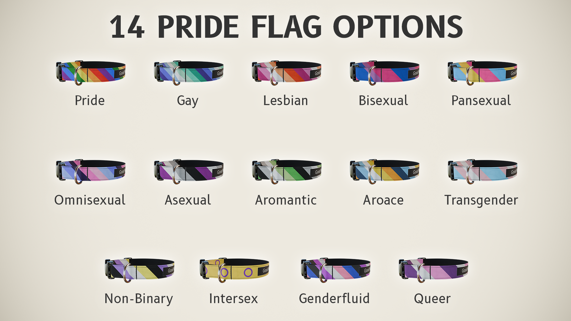 V2 Pride Dog Collar for VRChat (14 Texture Variants)