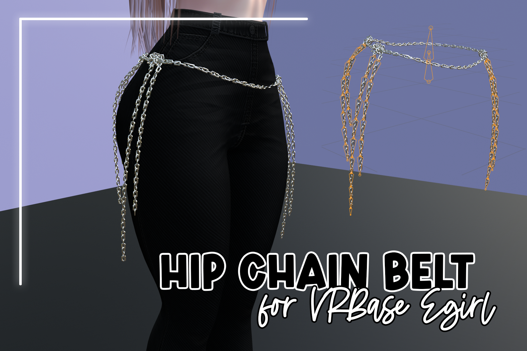Hip Chain Belt for VRBase Egirl