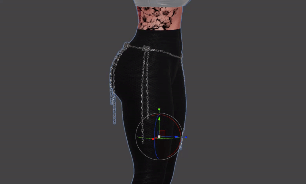 Hip Chain Belt for VRBase Egirl