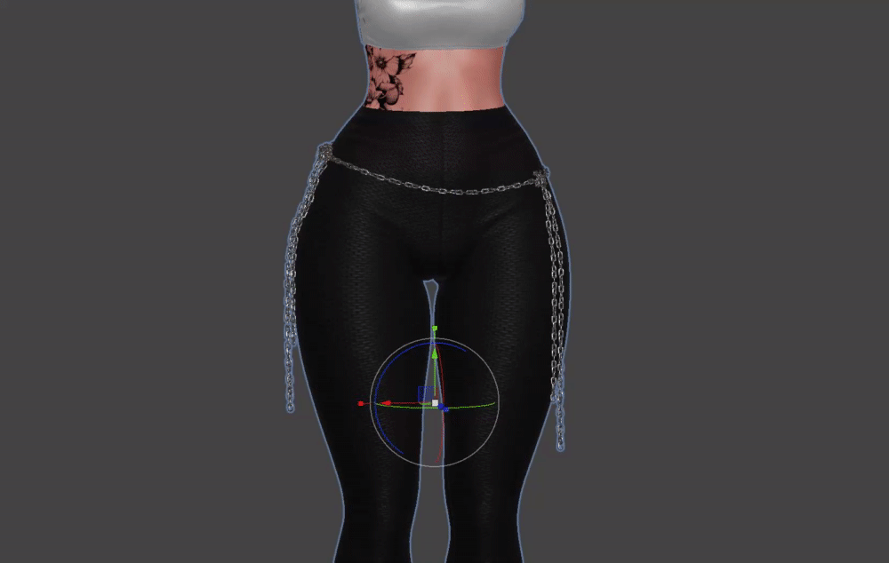 Hip Chain Belt for VRBase Egirl