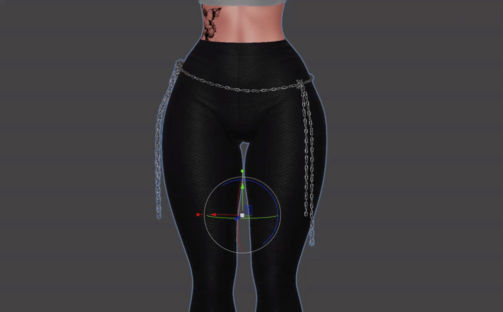 Hip Chain Belt for VRBase Egirl