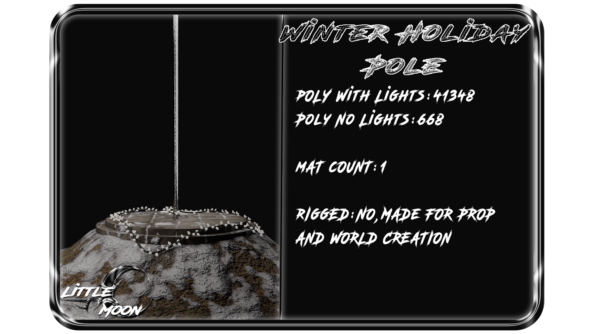 Winter Holiday Pole