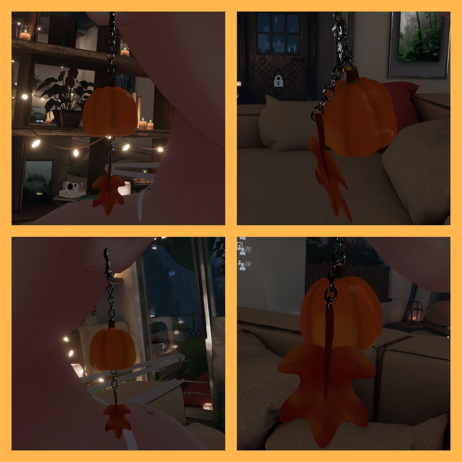 Fall Pumpkin Keychains + Earrings