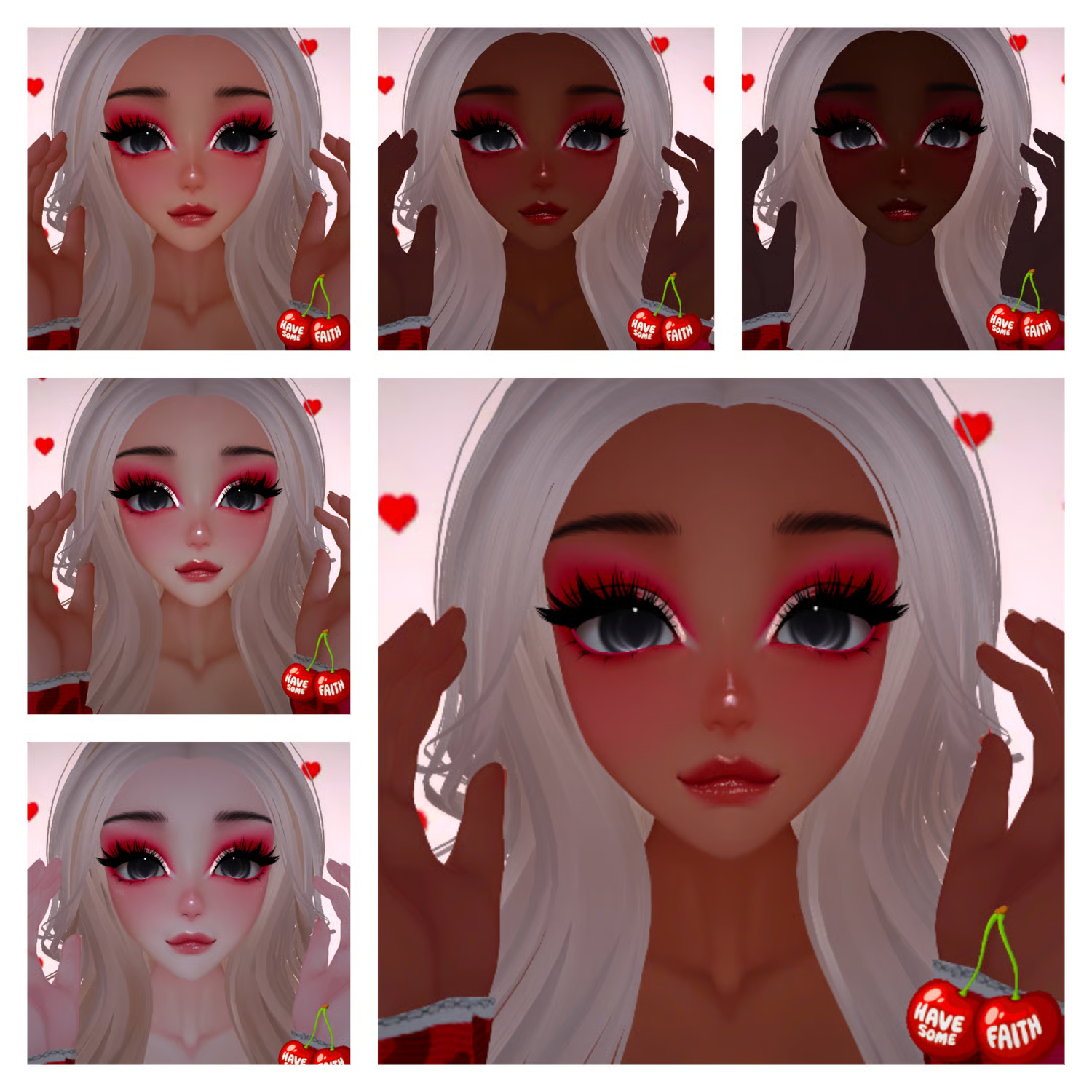 "Lover" Sunny Head Makeup Texture