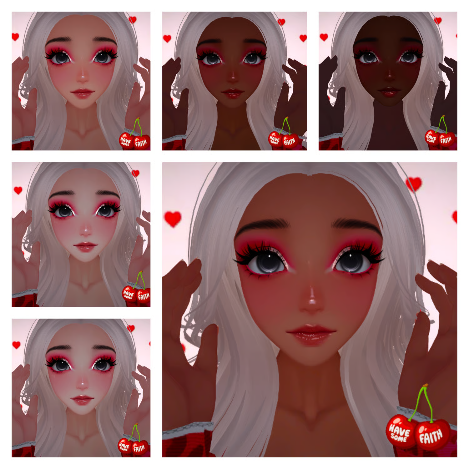 "Lover" Sunny Head Makeup Texture
