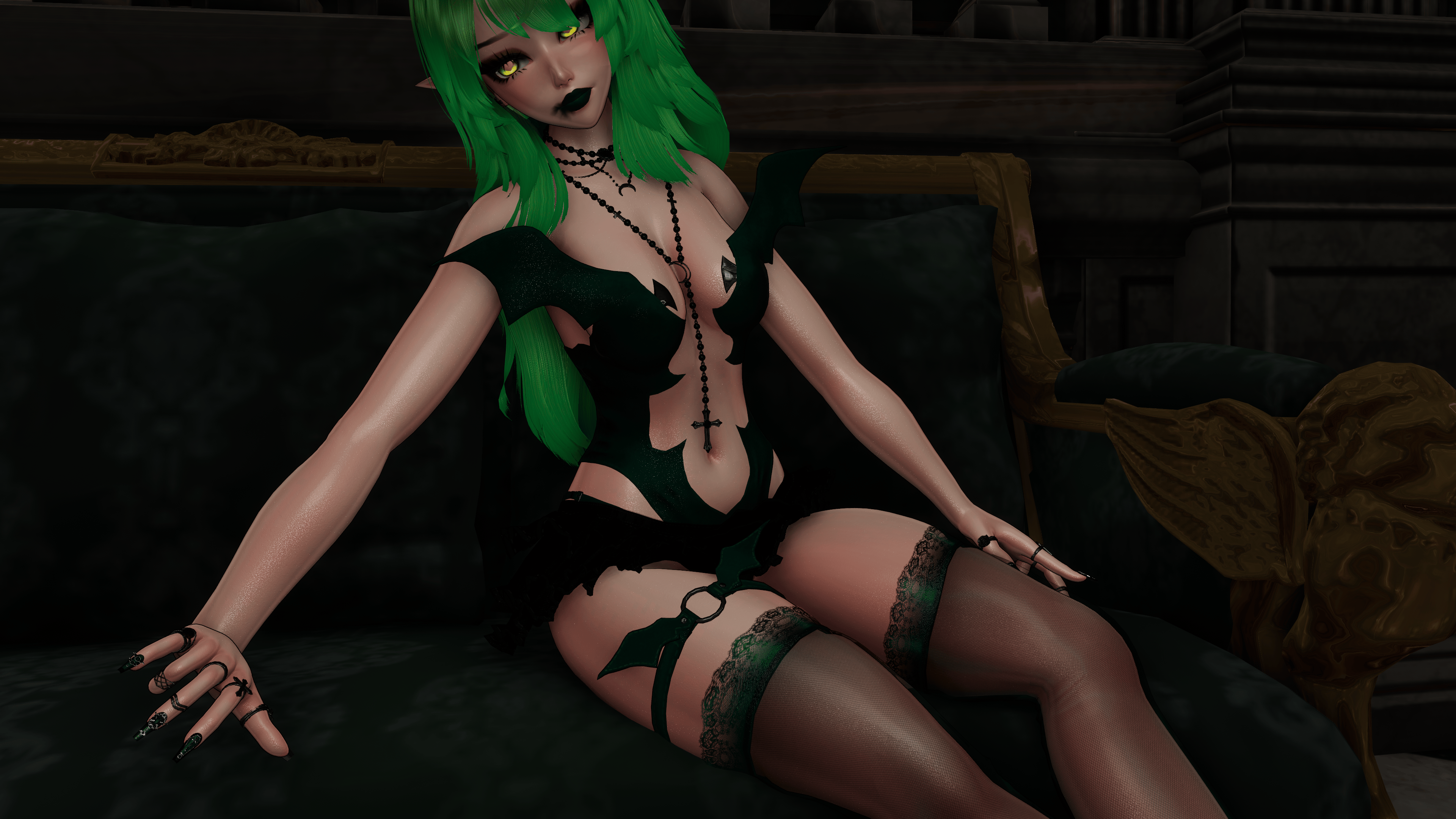 Selene The Vampire Kitty (PC Only | UE VRCFT | SPS | GOGO)