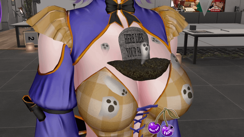"Feeling Grave" Grave and Ghost Boobie Charm + Pasties