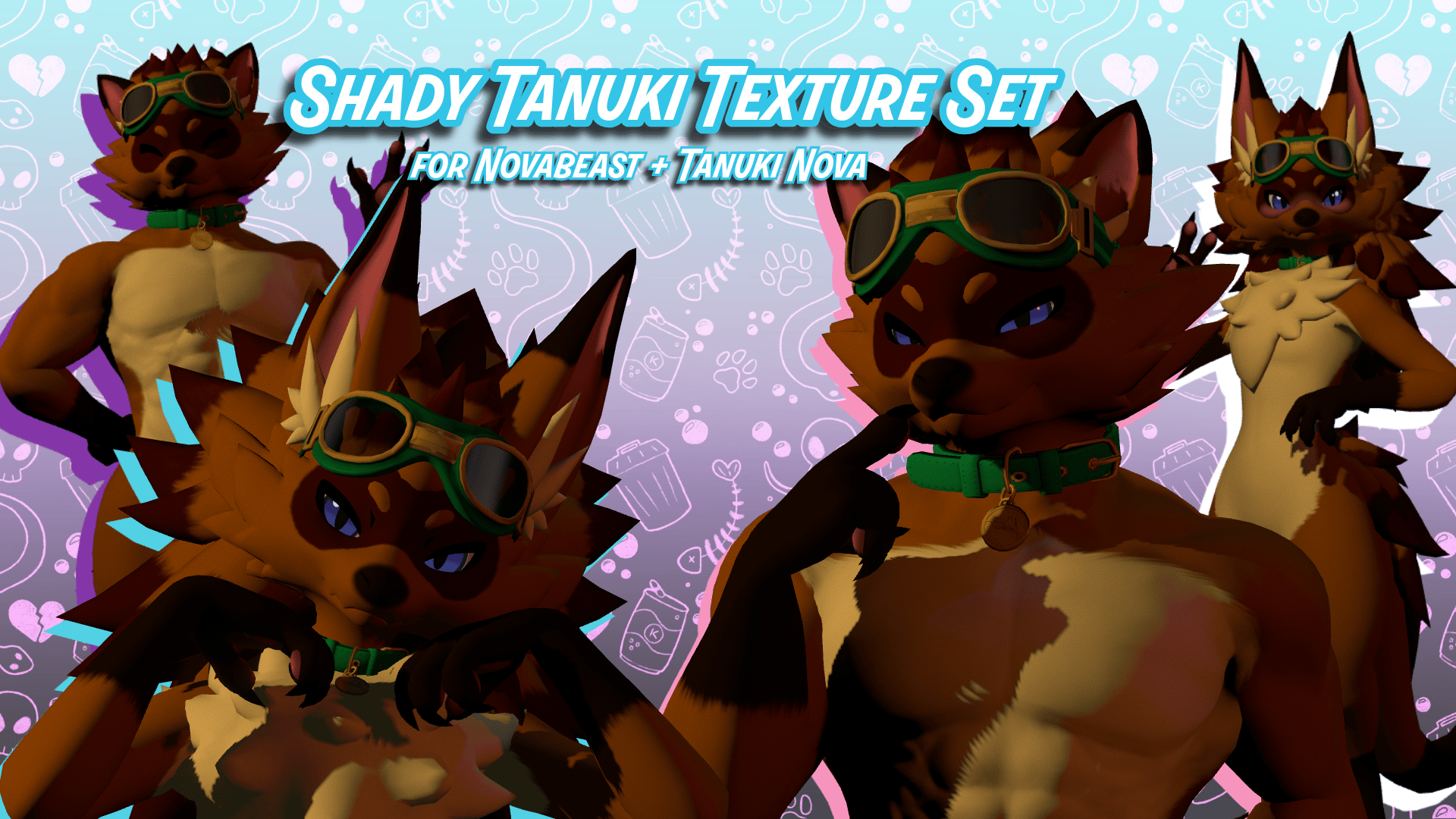 "Shady Tanuki" Texture for Novabeast + Tanuki Nova