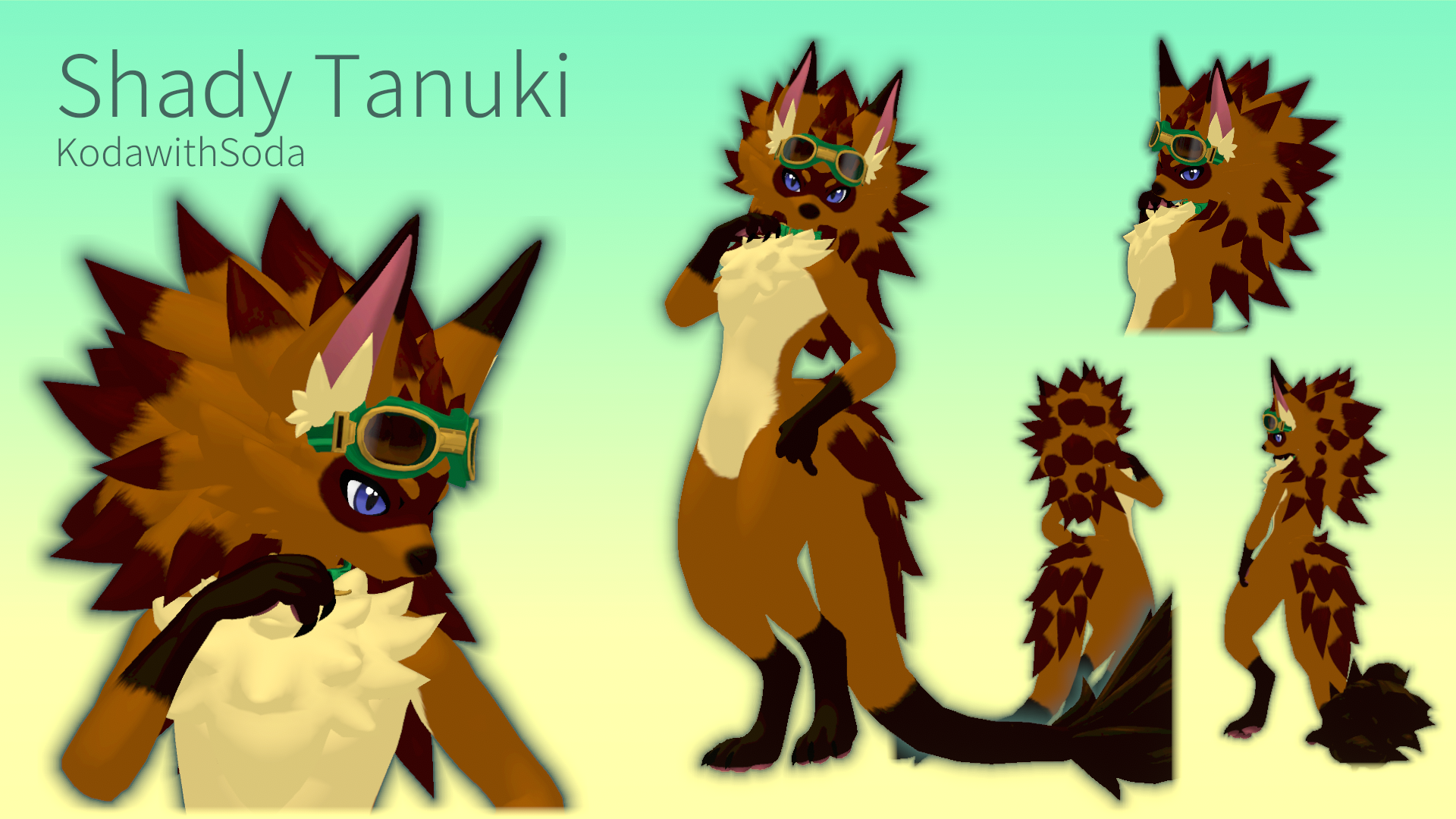 "Shady Tanuki" Texture for Novabeast + Tanuki Nova