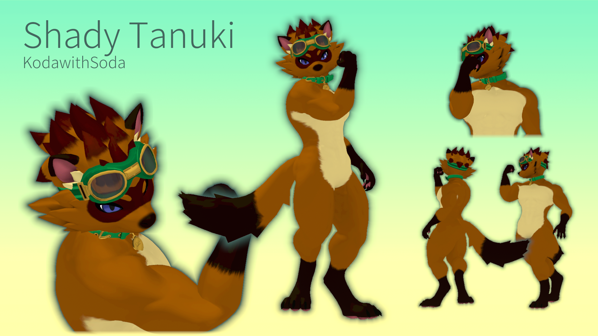"Shady Tanuki" Texture for Novabeast + Tanuki Nova